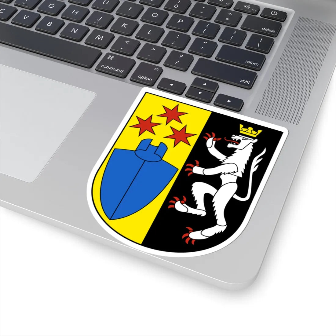 Wigoltingen-blazon (Switzerland) (Coat of Arms) STICKER Vinyl Kiss-Cut Decal - The Sticker Space