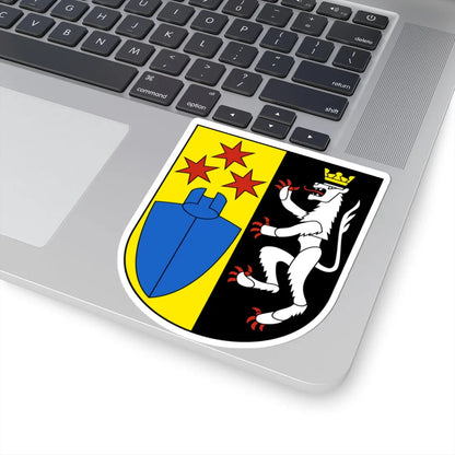 Wigoltingen-blazon (Switzerland) (Coat of Arms) STICKER Vinyl Kiss-Cut Decal - The Sticker Space