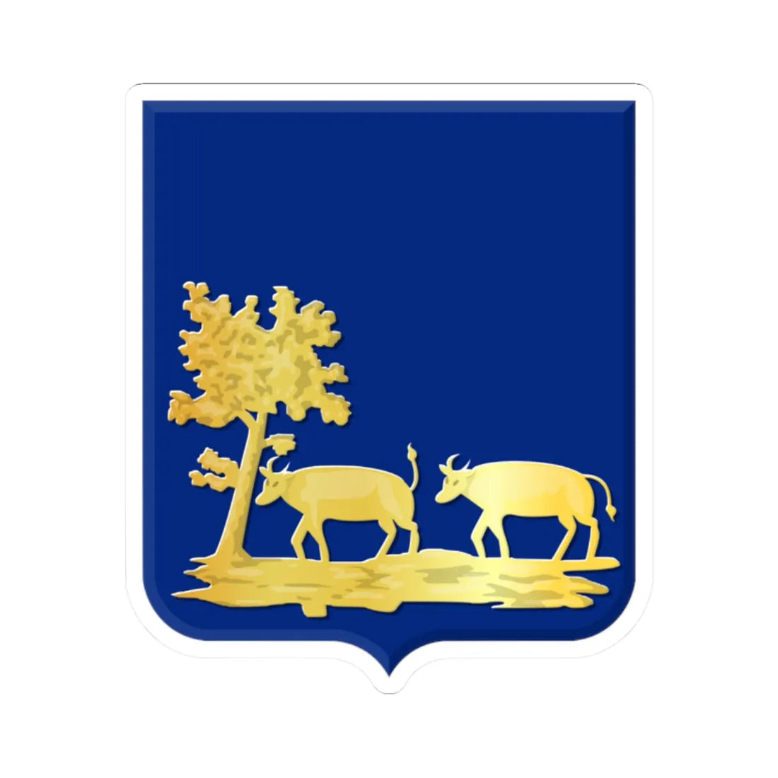 Wijchen wapen 1816 (Netherlands) (Coat of Arms) STICKER Vinyl Kiss-Cut Decal 2 Inch White - The Sticker Space