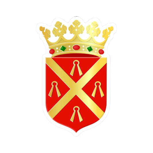 Wijchen wapen 1984 (Netherlands) (Coat of Arms) STICKER Vinyl Kiss-Cut Decal 2 Inch White - The Sticker Space