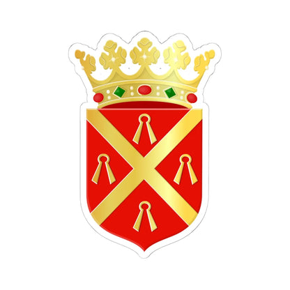 Wijchen wapen 1984 (Netherlands) (Coat of Arms) STICKER Vinyl Kiss-Cut Decal 6 Inch White - The Sticker Space