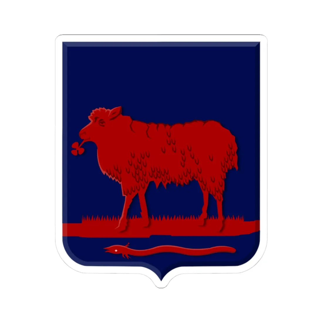 Wijdewormer wapen 1817 (Netherlands) (Coat of Arms) STICKER Vinyl Kiss-Cut Decal 3 Inch White - The Sticker Space