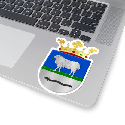 Wijdewormer wapen 1949 (Netherlands) (Coat of Arms) STICKER Vinyl Kiss-Cut Decal - The Sticker Space