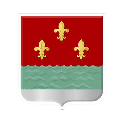 Wijk aan zee en duin wapen (Netherlands) (Coat of Arms) STICKER Vinyl Kiss-Cut Decal 2 Inch White - The Sticker Space