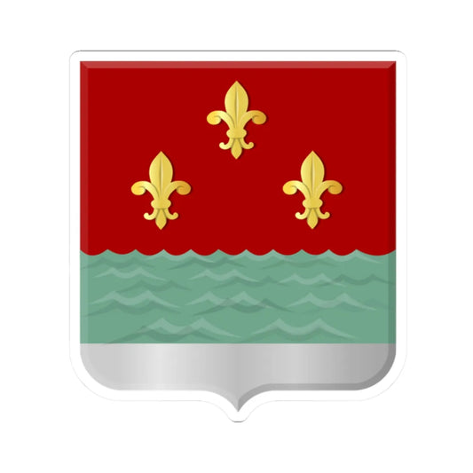 Wijk aan zee en duin wapen (Netherlands) (Coat of Arms) STICKER Vinyl Kiss-Cut Decal 2 Inch White - The Sticker Space