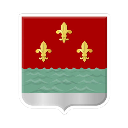 Wijk aan zee en duin wapen (Netherlands) (Coat of Arms) STICKER Vinyl Kiss-Cut Decal 3 Inch White - The Sticker Space