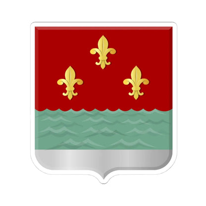 Wijk aan zee en duin wapen (Netherlands) (Coat of Arms) STICKER Vinyl Kiss-Cut Decal 4 Inch White - The Sticker Space