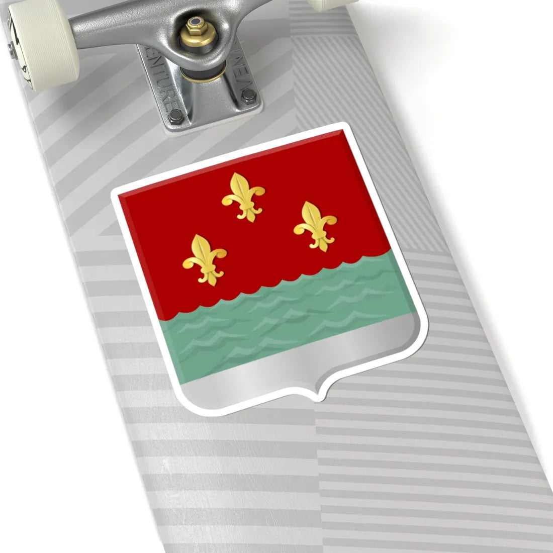 Wijk aan zee en duin wapen (Netherlands) (Coat of Arms) STICKER Vinyl Kiss-Cut Decal - The Sticker Space