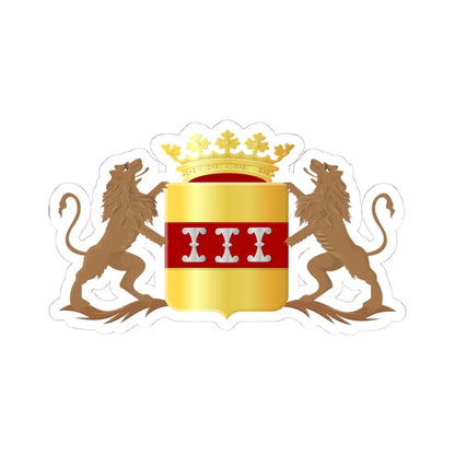 Wijk bij Duurstede wapen (Netherlands) (Coat of Arms) STICKER Vinyl Kiss-Cut Decal 4 Inch White - The Sticker Space