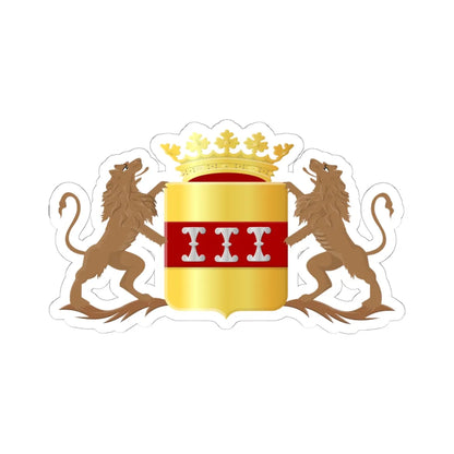 Wijk bij Duurstede wapen (Netherlands) (Coat of Arms) STICKER Vinyl Kiss-Cut Decal 6 Inch White - The Sticker Space