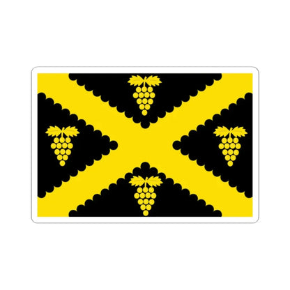 Wijnegem vlag (Belgium) STICKER Vinyl Kiss-Cut Decal 2 Inch White - The Sticker Space