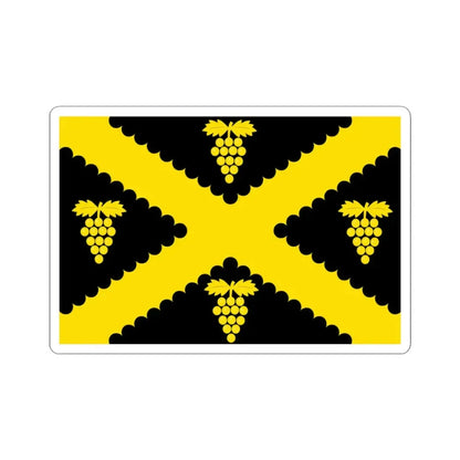 Wijnegem vlag (Belgium) STICKER Vinyl Kiss-Cut Decal 3 Inch White - The Sticker Space