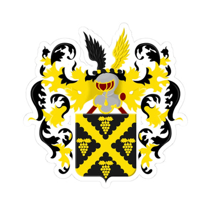 Wijnegem wapen1 (Belgium) (Coat of Arms) STICKER Vinyl Kiss-Cut Decal 3 Inch White - The Sticker Space