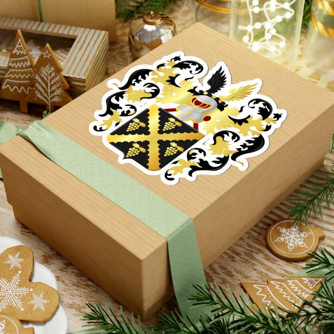 Wijnegem wapen2 (Belgium) (Coat of Arms) STICKER Vinyl Kiss-Cut Decal - The Sticker Space