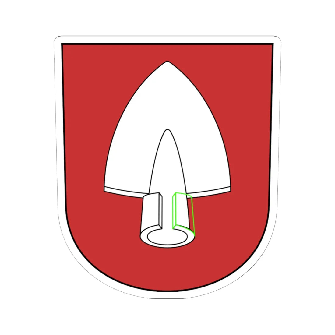 Wil-blazon (Switzerland) (Coat of Arms) STICKER Vinyl Kiss-Cut Decal 6 Inch White - The Sticker Space