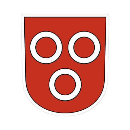 Wila-blazon (Switzerland) (Coat of Arms) STICKER Vinyl Kiss-Cut Decal 4 Inch White - The Sticker Space