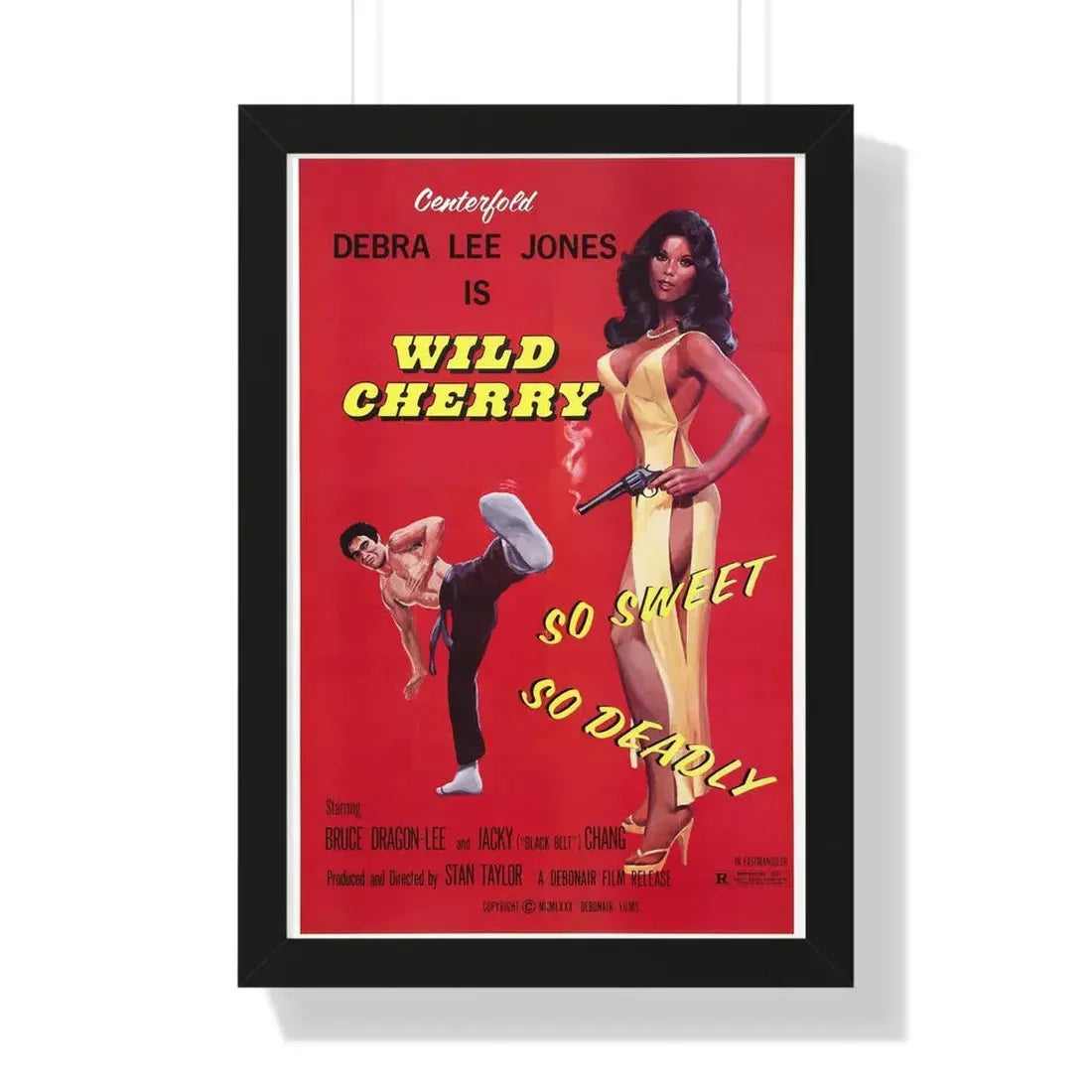 WILD CHERRY 1980 - Framed Movie Poster 16″ x 24″ Black - The Sticker Space