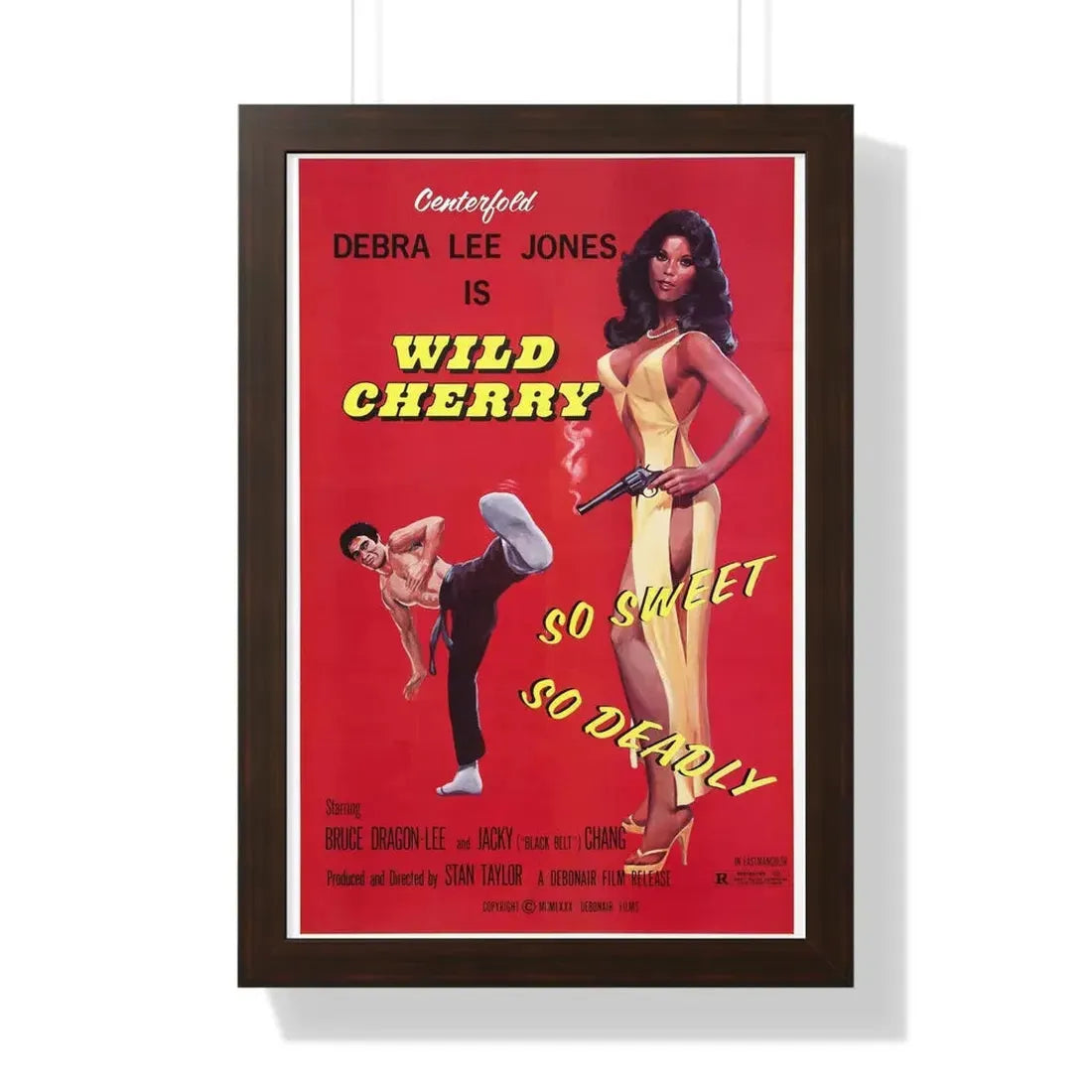 WILD CHERRY 1980 - Framed Movie Poster 16″ x 24″ Walnut - The Sticker Space