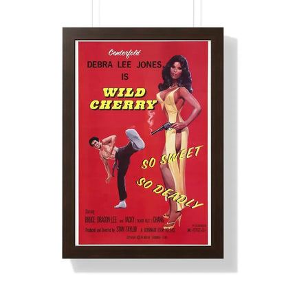 WILD CHERRY 1980 - Framed Movie Poster 16″ x 24″ Walnut - The Sticker Space
