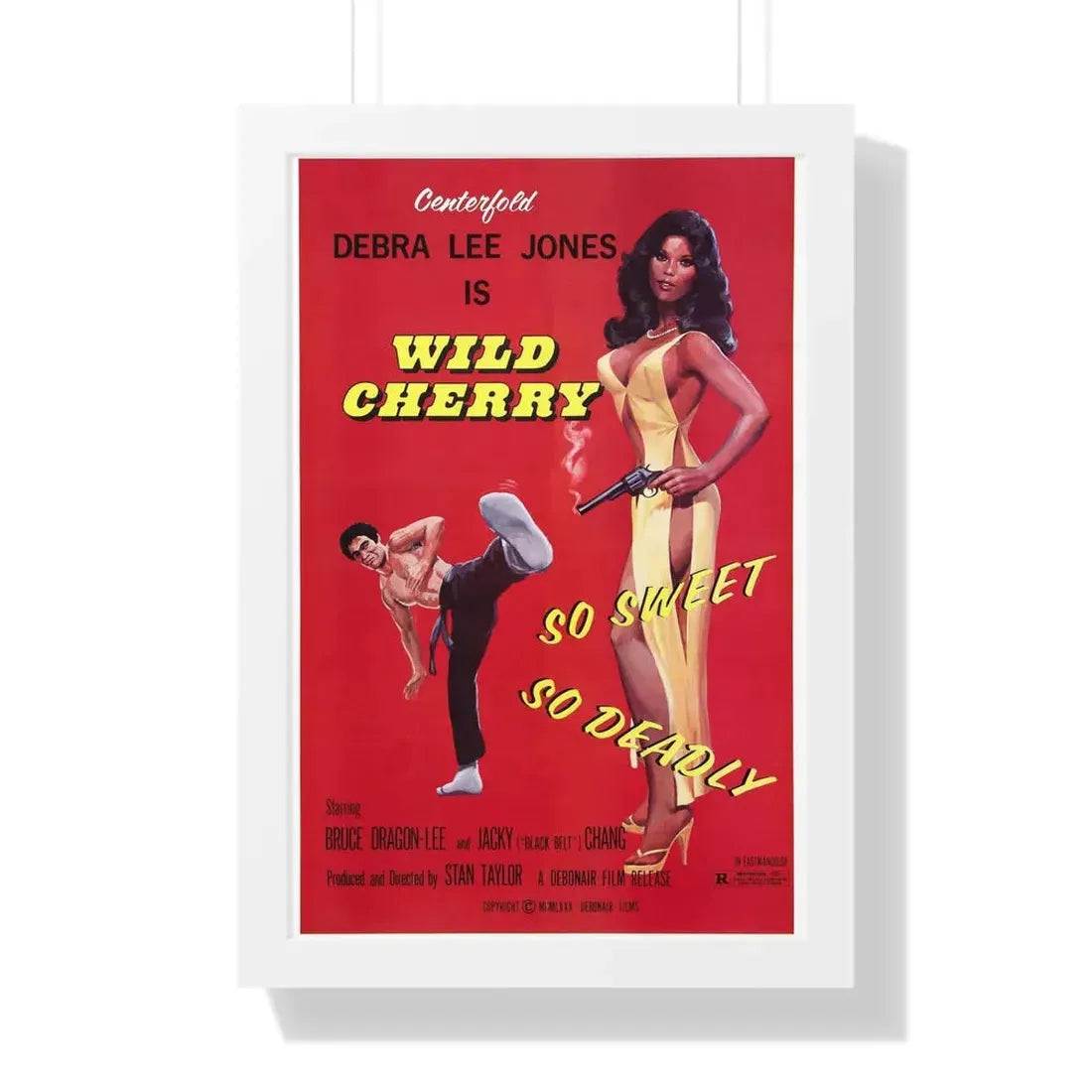 WILD CHERRY 1980 - Framed Movie Poster 16″ x 24″ White - The Sticker Space