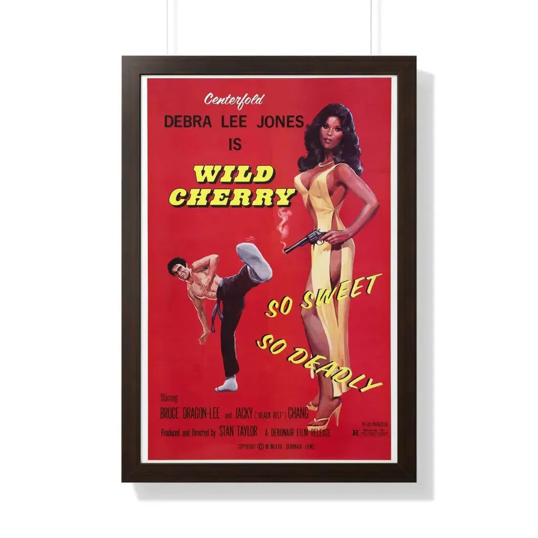 WILD CHERRY 1980 - Framed Movie Poster 20" x 30" Walnut - The Sticker Space