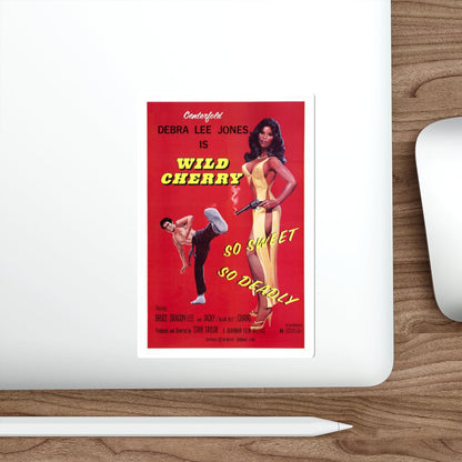 WILD CHERRY 1980 Movie Poster STICKER Vinyl Die-Cut Decal-The Sticker Space