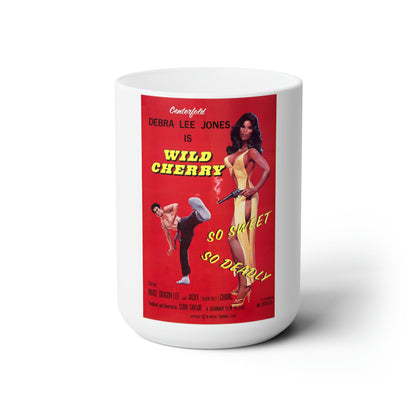 WILD CHERRY 1980 Movie Poster - White Coffee Cup 15oz-15oz-The Sticker Space