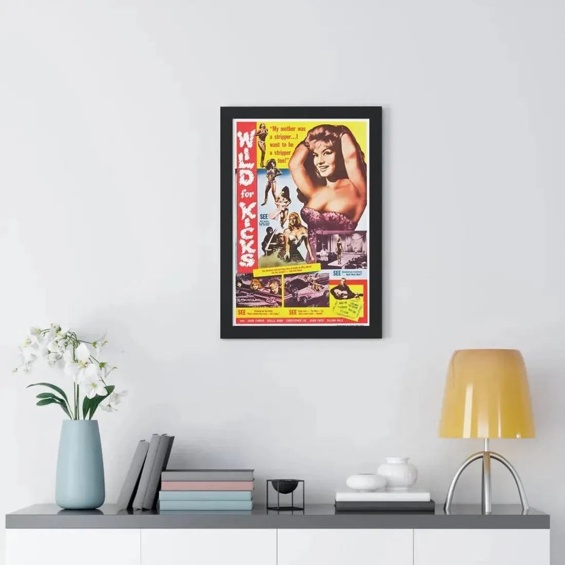 WILD FOR KICKS (2) 1960 - Framed Movie Poster - The Sticker Space