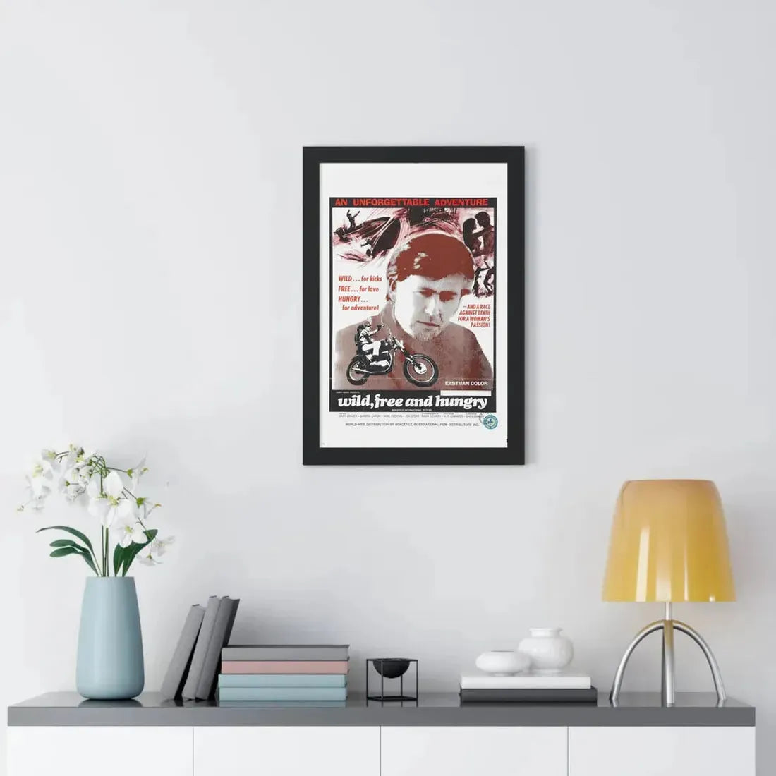 WILD FREE AND HUNGRY 1969 - Framed Movie Poster - The Sticker Space