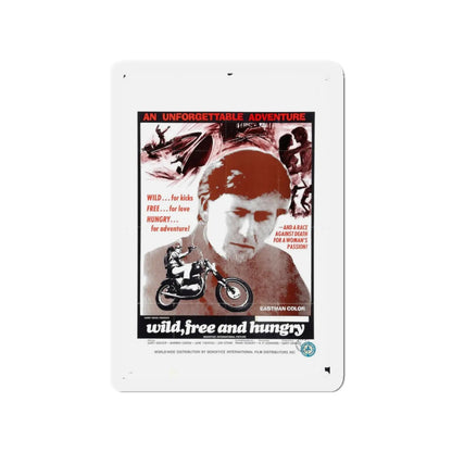 WILD FREE AND HUNGRY 1969 Movie Poster - Refrigerator Magnet 3 Inch - The Sticker Space