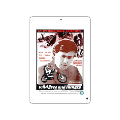 WILD FREE AND HUNGRY 1969 Movie Poster STICKER Vinyl Die-Cut Decal 6 Inch - The Sticker Space