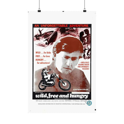 WILD FREE AND HUNGRY 1969 - Paper Movie Poster 16″ x 24″ Matte - The Sticker Space