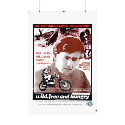 WILD FREE AND HUNGRY 1969 - Paper Movie Poster-36" x 54"-The Sticker Space