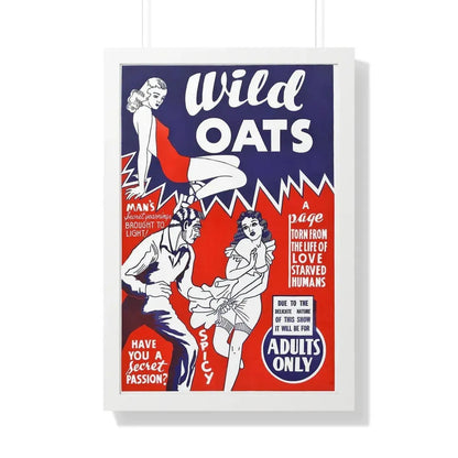 WILD OATS 1940 - Framed Movie Poster 20" x 30" White - The Sticker Space