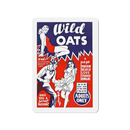 WILD OATS 1940 Movie Poster - Refrigerator Magnet-3" x 3"-The Sticker Space