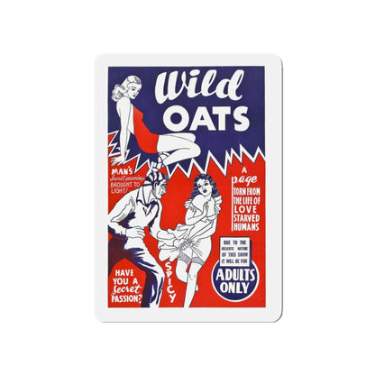 WILD OATS 1940 Movie Poster - Refrigerator Magnet-4" x 4"-The Sticker Space