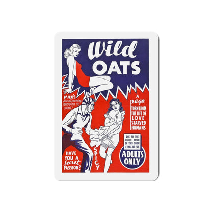 WILD OATS 1940 Movie Poster - Refrigerator Magnet-5" x 5"-The Sticker Space