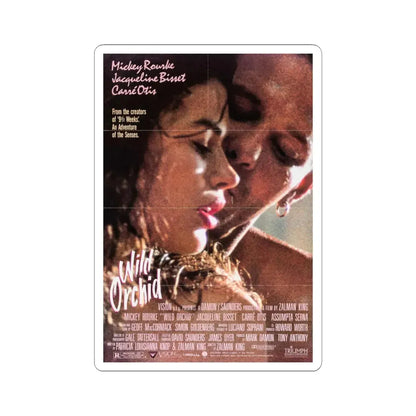 Wild Orchid 1990 Movie Poster - STICKER Vinyl Kiss-Cut Decal 4 Inch White - The Sticker Space