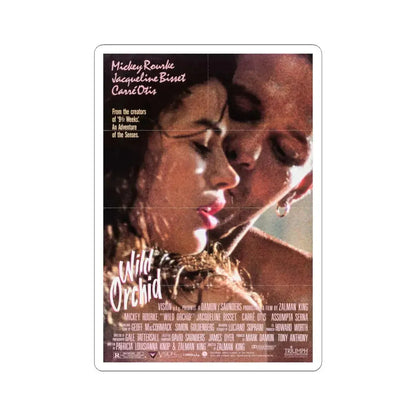 Wild Orchid 1990 Movie Poster - STICKER Vinyl Kiss-Cut Decal 6 Inch White - The Sticker Space