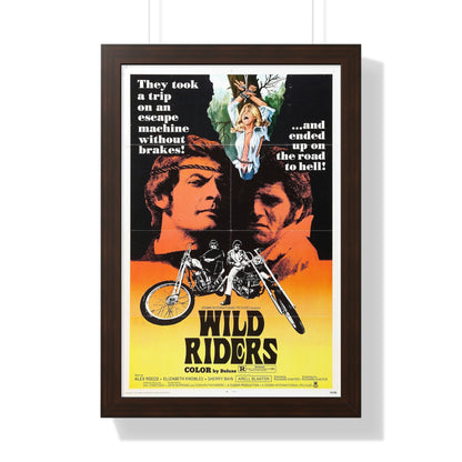 WILD RIDERS 1971 - Framed Movie Poster-16″ x 24″-The Sticker Space