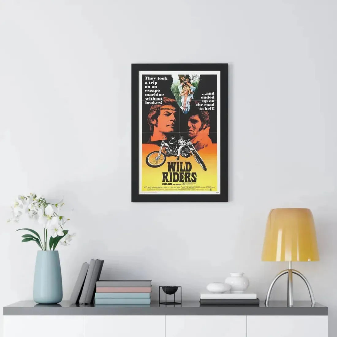 WILD RIDERS 1971 - Framed Movie Poster - The Sticker Space
