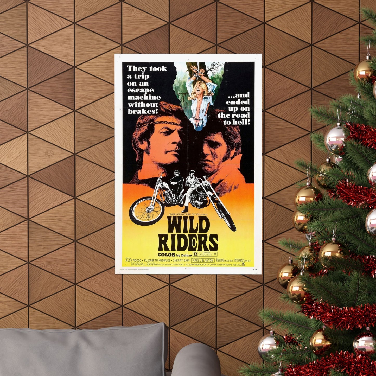 WILD RIDERS 1971 - Paper Movie Poster-The Sticker Space