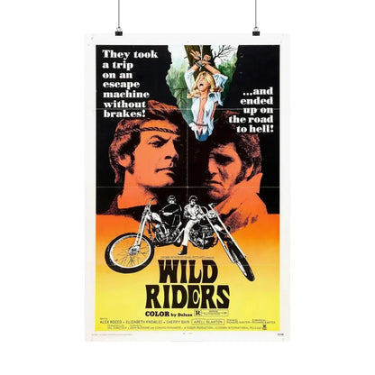 WILD RIDERS 1971 - Paper Movie Poster 20″ x 30″ Matte - The Sticker Space