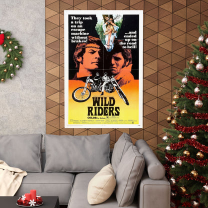 WILD RIDERS 1971 - Paper Movie Poster-The Sticker Space