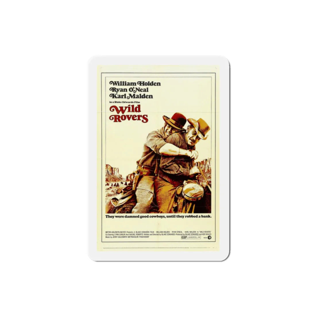 Wild Rovers 1971 Movie Poster Refrigerator Magnet 2 Inch - The Sticker Space