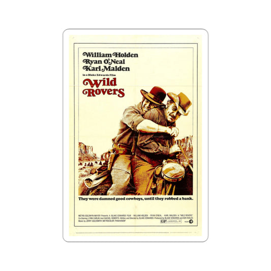 Wild Rovers 1971 Movie Poster STICKER Vinyl Die-Cut Decal-2 Inch-The Sticker Space