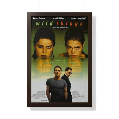 WILD THINGS 1998 - Framed Movie Poster 20" x 30" Walnut - The Sticker Space
