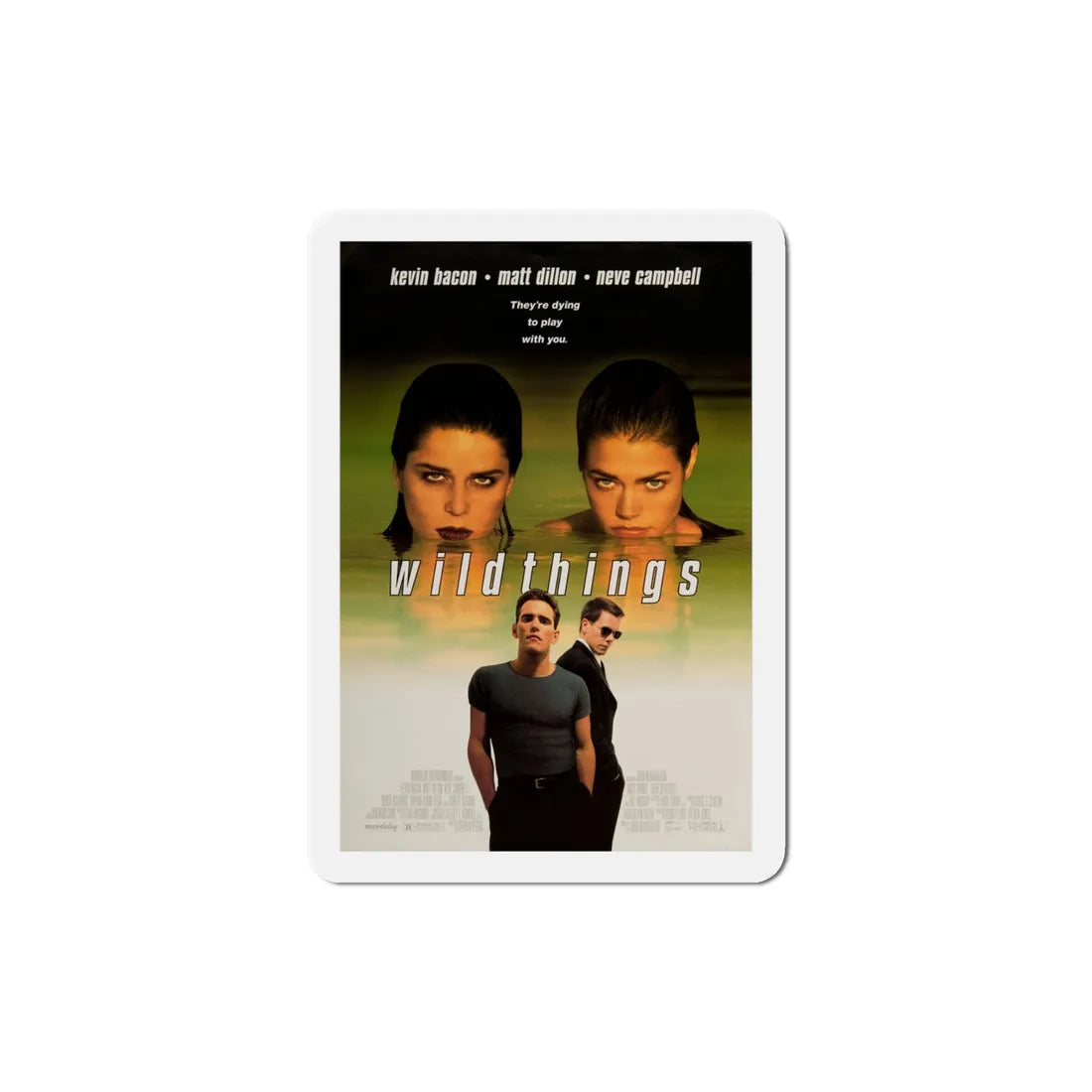 Wild Things 1998 Movie Poster Refrigerator Magnet 4 Inch - The Sticker Space