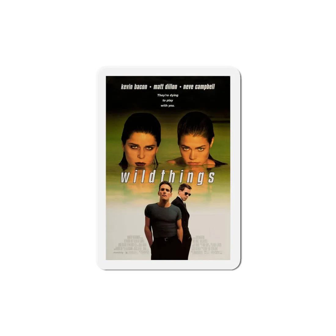 Wild Things 1998 Movie Poster Refrigerator Magnet 5 Inch - The Sticker Space