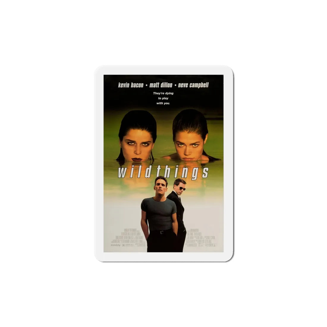 Wild Things 1998 Movie Poster Refrigerator Magnet 6 Inch - The Sticker Space